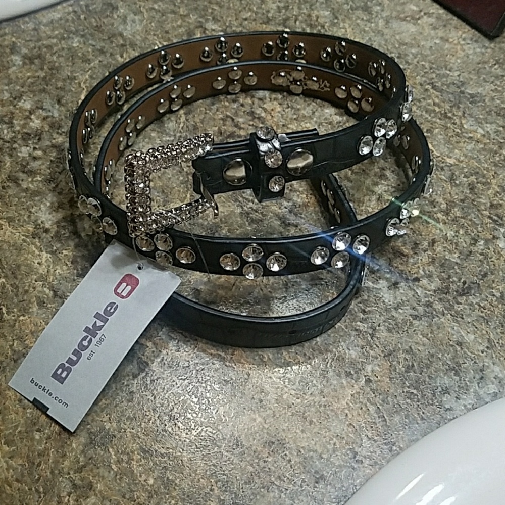 💕Jeweled Buckle Belt